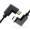 Right Angle USB-C to USB-C Cable